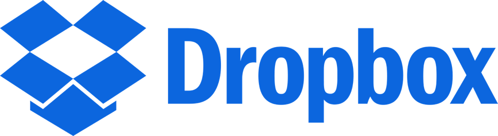 Dropbox logos dropbox logotype blue
