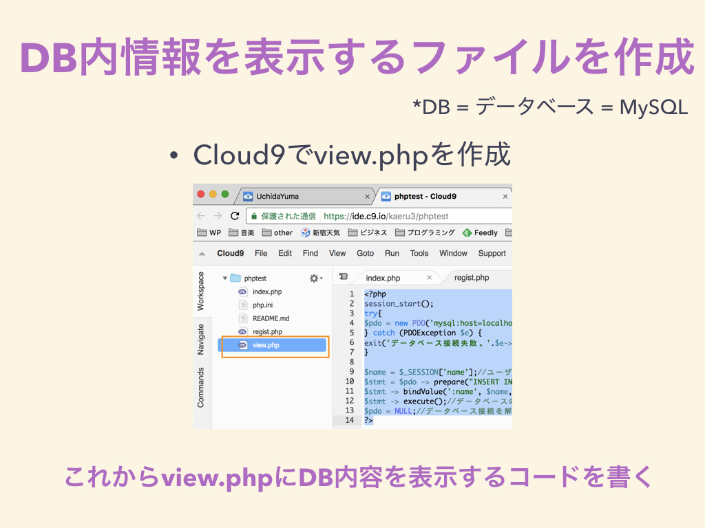 Phpとmysqlの連携 Muysqlからデータを取り出そう